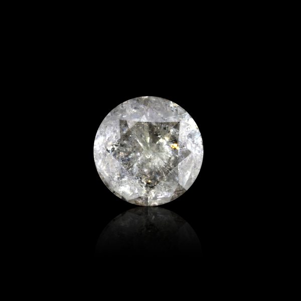 Natural I color 7.52 Ct. Round Brilliant cut diamond,