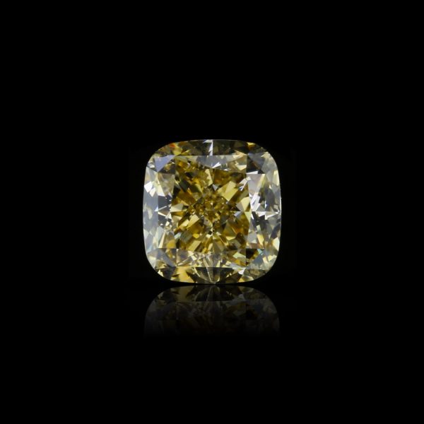 1.01 ct. Natural Fancy Brown Yellow Cushion Shape diamond, GIA