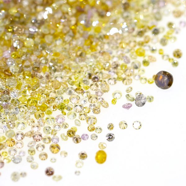 Natural Mix color Fancy color 0.002 ct to 0.15 ct Round single cut Diamonds.