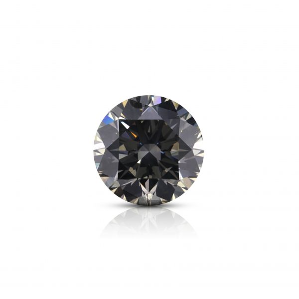 2.08 Ct. Natural Fancy Grey Color Round Brilliant Diamond. EX/EX/EX