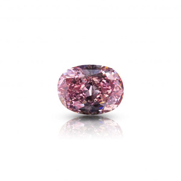 0.33 ct. Natural Fancy Intense Pink Oval shape Diamond, GIA certified