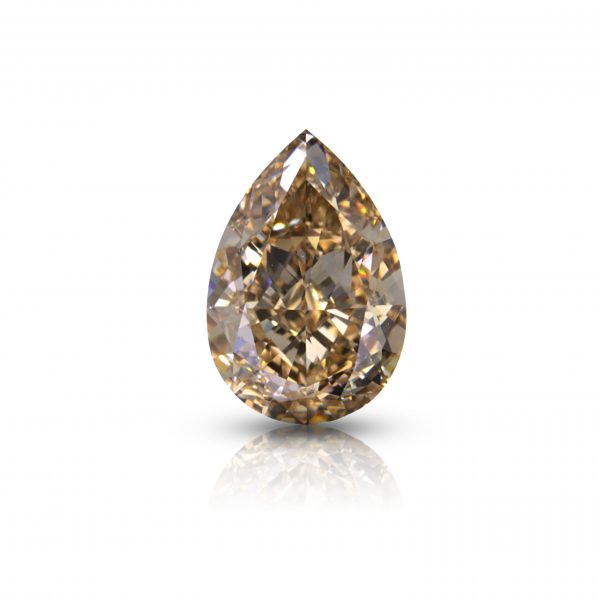 Natural Fancy Light Brown 2.33 ct. VS1 Pear shape Diamond, IIDGR "DE BEERS" Certified.