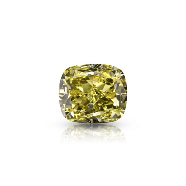 Natural Fancy Yellow 1.12 ct. VVS2 Cushion shape Diamond, IIDGR "DE BEERS" Certified.