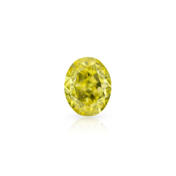 Natural Fancy Intense Yellow 1.70 ct. VS1 Oval shape Diamond with GIA certified.