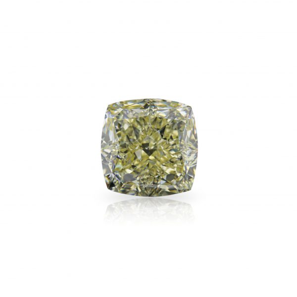 1.51 ct. Natural Fancy Light Yellow Cushion cut Diamond with GIA certified