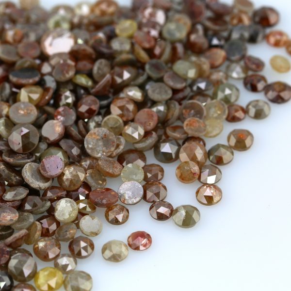Natural Mix color Round tambuli rose cut Diamond 0.10 ct to 1.00 ct.