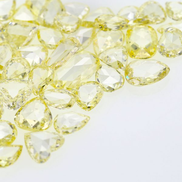 Natural Fancy Yellow Fancy shape Rose cut Diamond 1.00 ct to 1.50 ct sizes. VS