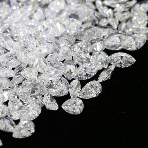 Natural F-G color  Pear and Marquise Shape Diamond 0.30 ct to 0.35 ct. VVS-VS