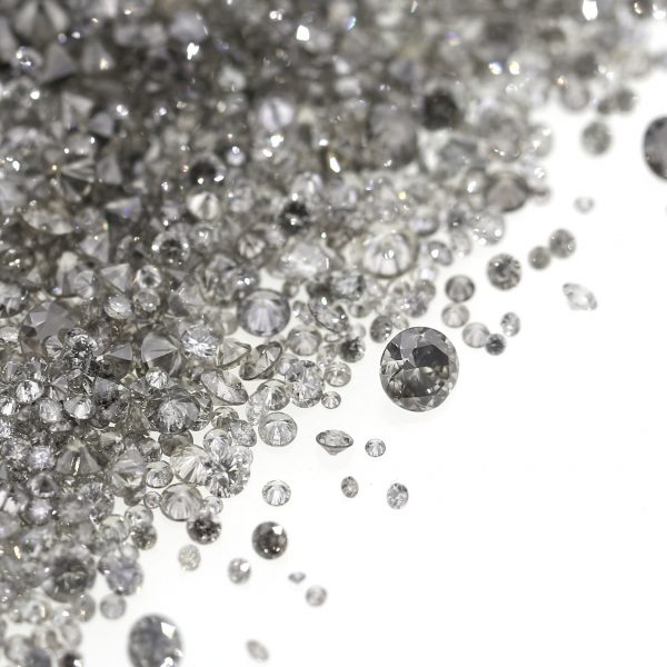 Natural Fancy Gray 0.002 ct to 0.08 ct Round Brilliant cut Diamonds. VS-SI