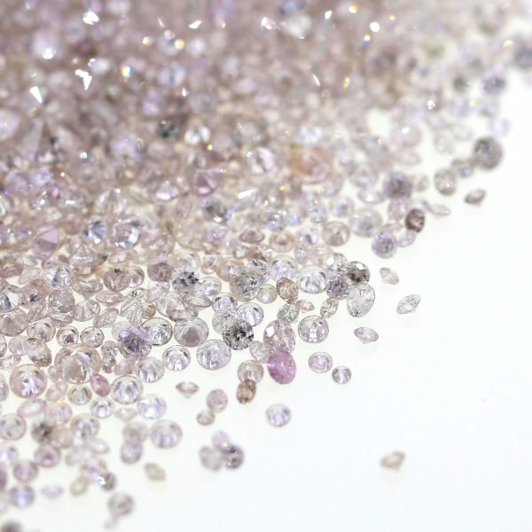 Natural Fancy Pinkish Brown & Brownish Pink 0.002 ct to 0.08 ct Round Brilliant cut Diamonds. SI - I