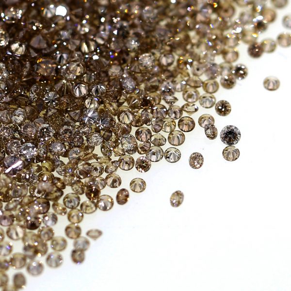 Natural Deep Champagne Brown Diamond Round Brilliant Cut diamonds from 0.002 CT TO 0.20 CT. I