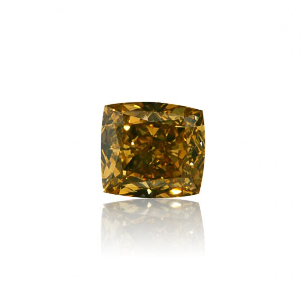 1.01 ct. Natural Fancy Brownish Orangy Yellow Round Brilliant Cut Diamond, GIA Certified