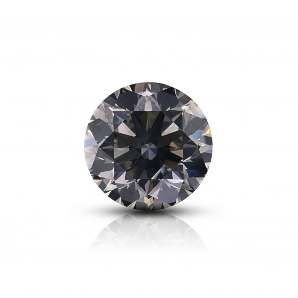5.62 Ct. Natural Fancy Dark Grey Round brilliant cut diamond. GIA