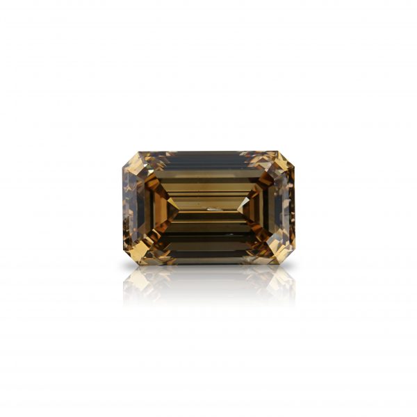 Natural Fancy Deep Yellowish Brown 4.02 ct. Emerald shape Diamond, IIDGR "DE BEERS" Certified.