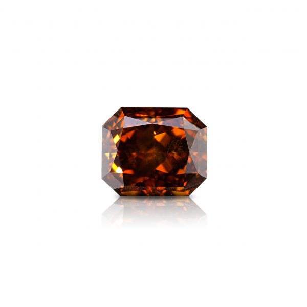 Natural Fancy Deep Yellowish Orange 1.06 ct. Radiant shape Diamond, IIDGR "DE BEERS" Certified.